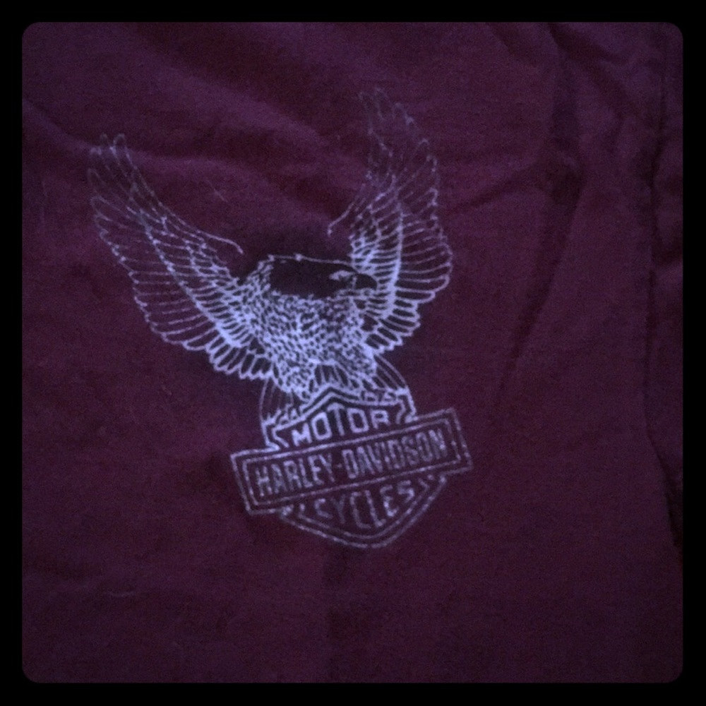 Vintage Maroon Harley Davidson Effingham Illinois
